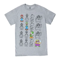 super mario™ four a row graphic tee