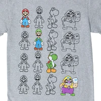 super mario™ four a row graphic tee