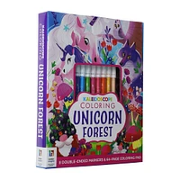 kaleidoscope unicorn forest coloring kit