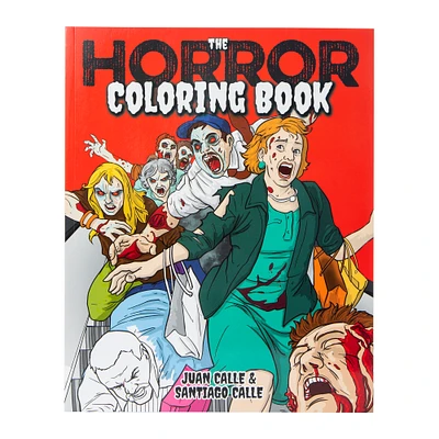 horror coloring book 8.9in x 11in