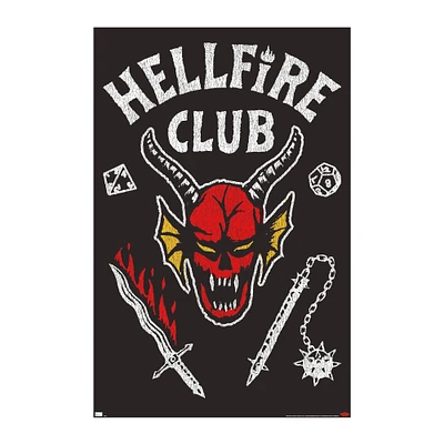 stranger things™ hellfire club poster 22.375in x 34in