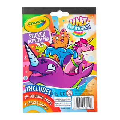 crayola® uni-creatures sticker & activity pad
