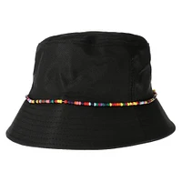 beaded bucket hat