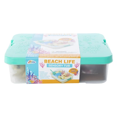 beach life sensory tub