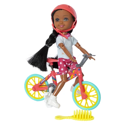 zoe summer riding doll & skateboard