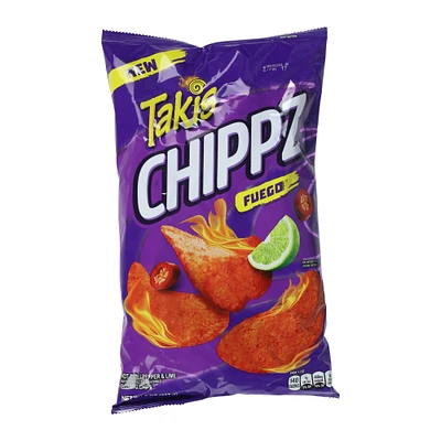 Takis Chippz Fuego Hot Chili Pepper & Lime potato chips 8oz