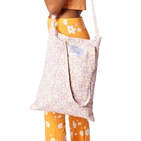 printed cotton canvas tote bag 17in x 13in