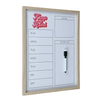 framed dry erase board 12in x 16in