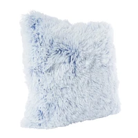 dip-dye plush faux fur throw pillow 16in x