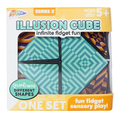 illusion cube fidget toy
