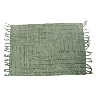 tufted accent rug 24in x 36in