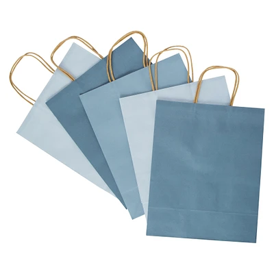 5-count large kraft gift bags 13in x 10in