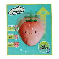 expanding strawberry plush 20in