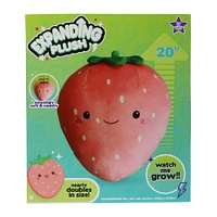 expanding strawberry plush 20in