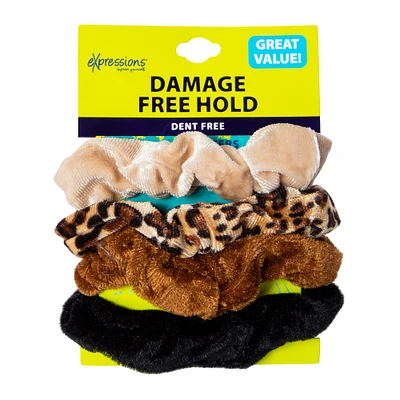 expressions® damage free hold velvet hair tie twisters 4-pack