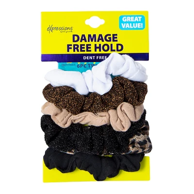 expressions® damage free hold animal print hair tie twisters 6-pack
