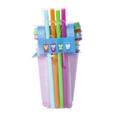 Color Changing Tumbler & Straw Set 4-Pack