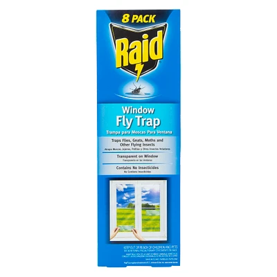 raid® window fly traps 8-count