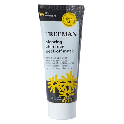 freeman® clearing shimmer peel-off mask 3oz