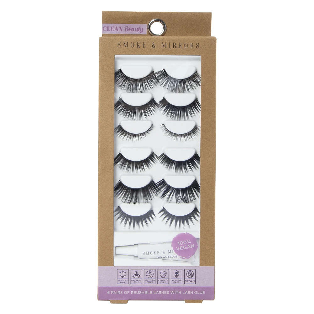 smoke & mirrors eyelash set 6-pack