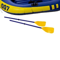 inflatable raft with oars 76.7in x 44.8in