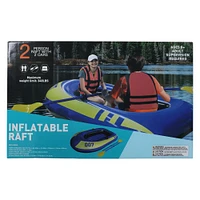 inflatable raft with oars 76.7in x 44.8in