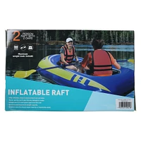 inflatable raft with oars 76.7in x 44.8in