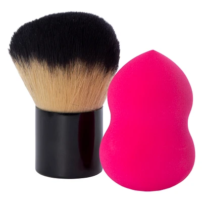 gina beauty™ kabuki & sponge kit