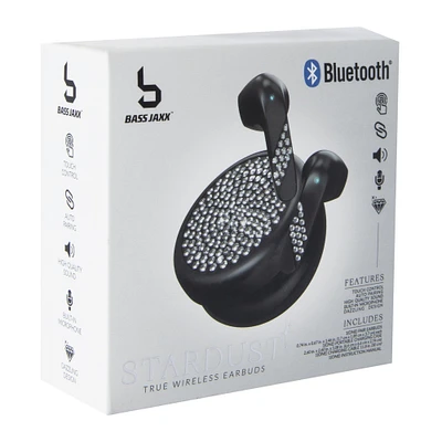 stardust true wireless bluetooth® earbuds with case & mic