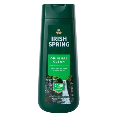irish spring original clean face & body wash 20 fl.oz