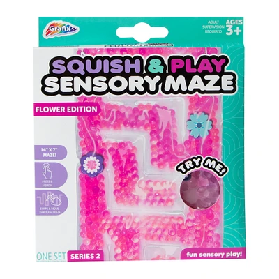 squish & play sensory mat maze 14in x 7in