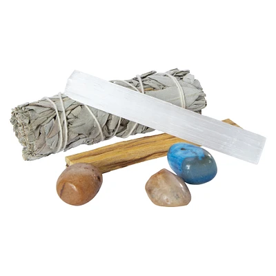 sage & stone energy cleansing smudge kit