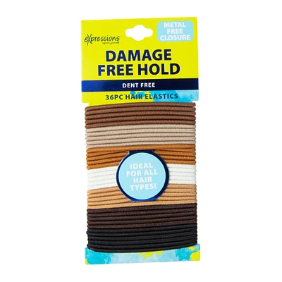 damage-free thin hair elastics 36-piece