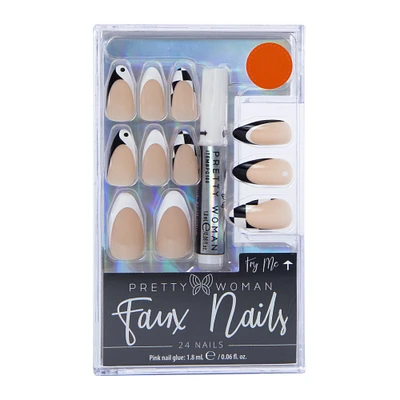 pretty woman faux nails 24-piece set