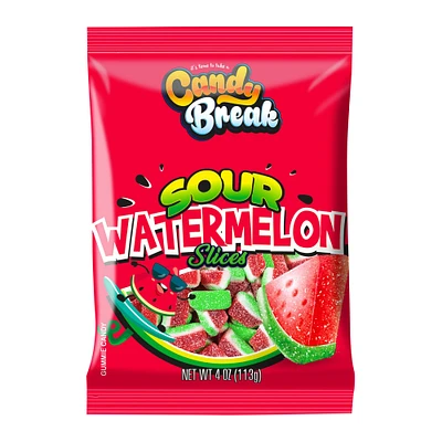 candy break sour watermelon slices 4oz