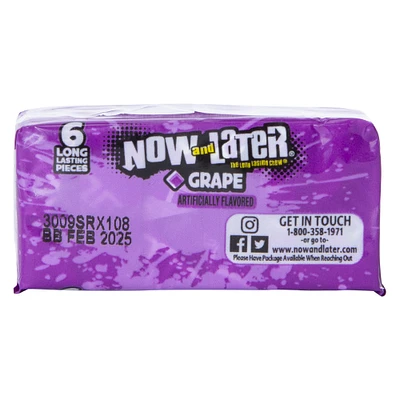 now & later® grape chew candy