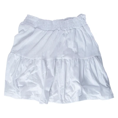 white ruffle skirt