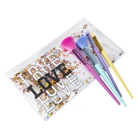 makeup brushes & travel bag 4-count