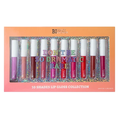 beauty intuition don’t be so dramatic lip gloss 10-count