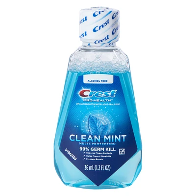 crest® pro health™ clean mint travel size mouthwash 1.2 fl.oz
