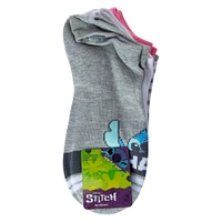 Disney Lilo & Stitch no-show socks 5-pack