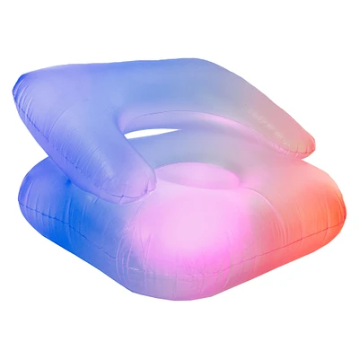 neon-comfort LED inflatable gaming chair 29.5in x 27.6in