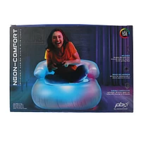 neon-comfort LED inflatable gaming chair 29.5in x 27.6in