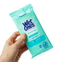 wet ones® fragrance free hand & face wipes 20-count