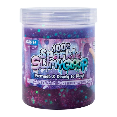 100% sparkle slimygloop® slime 8oz