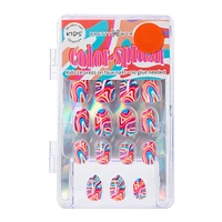 pretty woman kids press on faux nails 24-piece set