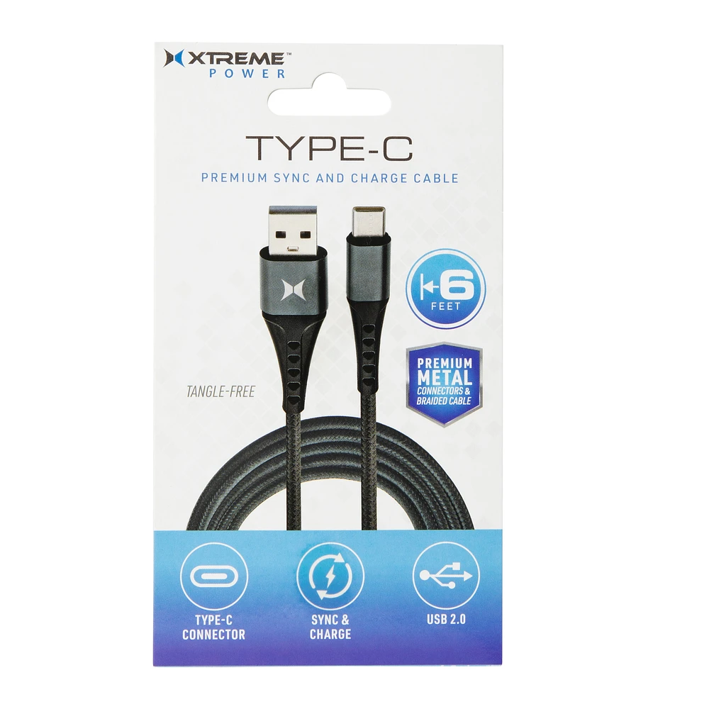 6ft premium USB Type-C cable