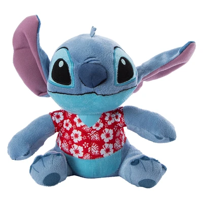 Disney Stitch stuffed animal with hawaiian shirt 8.6in