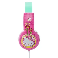 hello kitty® kid-safe wired headphones with mic