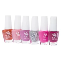 smoke & mirrors think pink nail polish set 6-count